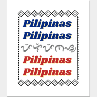 Pilipinas / Baybayin word Pilipinas (Philippines) Posters and Art